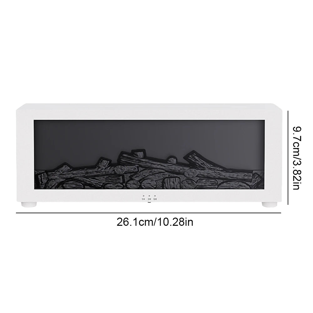 Kominek z Efektem Ognia – Lampka, Dyfuzer i Nawilżacz 4 w 1